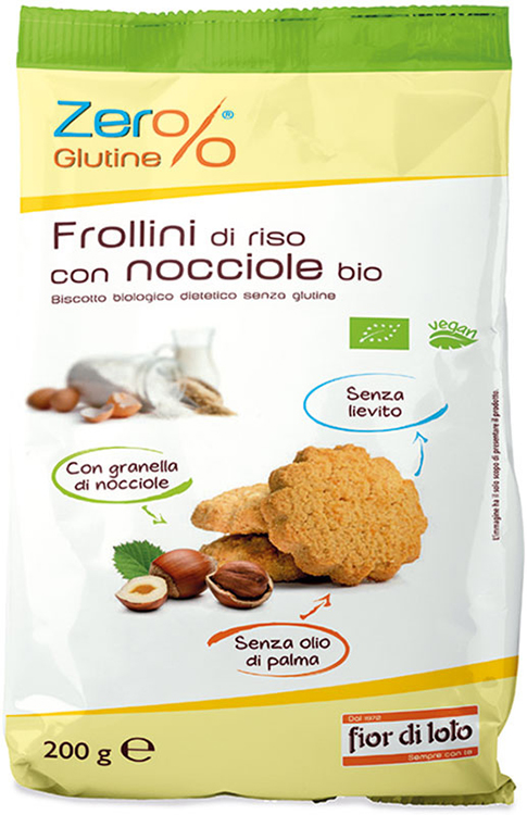 ZER%GLUTINE FROLLINI DI RISO CON NOCCIOLE SENZA GLUTINE 200 G - Magnumfarma.it