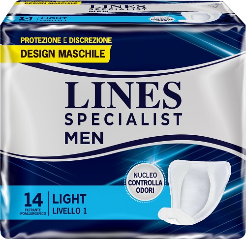 PANNOLONI LINES SPECIALIST MEN LIVELLO 1 14 PEZZI - Magnumfarma.it