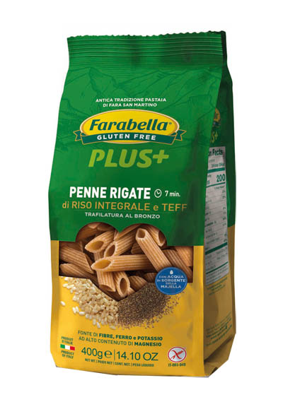 FARABELLA PENNE RISO INTEGRALE E TEFF 400 G - Magnumfarma.it