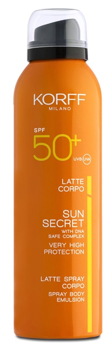 KORFF SUN SECRET LATTE SPRAY CORPO SPF50+ 200 ML - Magnumfarma.it