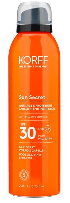 KORFF SUN SECRET OLIO SPRAY CORPO/CAPELLI SPF30 - Magnumfarma.it