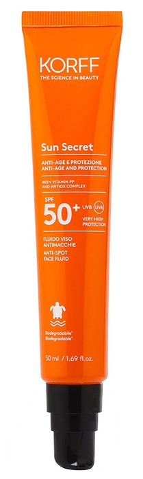 KORFF SUN SECRET FLUIDO VISO ANTIMACCHIE SPF50+ 50 ML - Magnumfarma.it