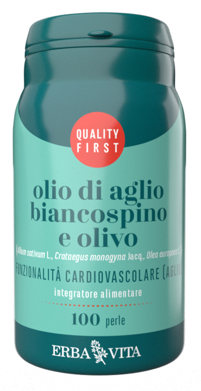 OLIO DI AGLIO BIANCOSPINO E OLIVO 100 PERLE - Magnumfarma.it