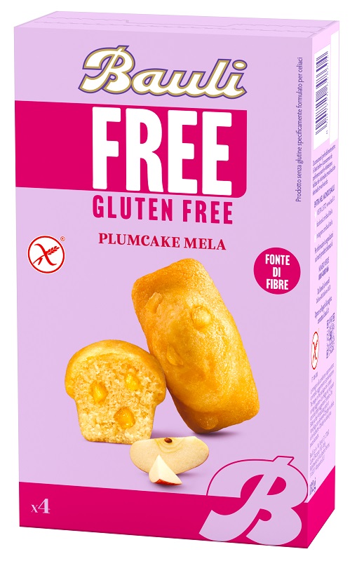 BAULI FREE PLUMCAKE MELA 4 PEZZI DA 33 G - Magnumfarma.it