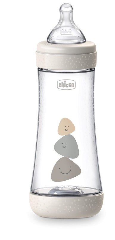 CHICCO BIBERON PERFECT 5 UNISEX 300 ML IN SILICONE 3 FORI - Magnumfarma.it